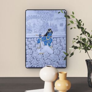 SAF Lord Krishna Playing Flute Wall Art (11x14 Inch)
