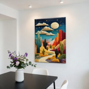 Desert Landscape Canvas Modern Nature Wall Art Decor
