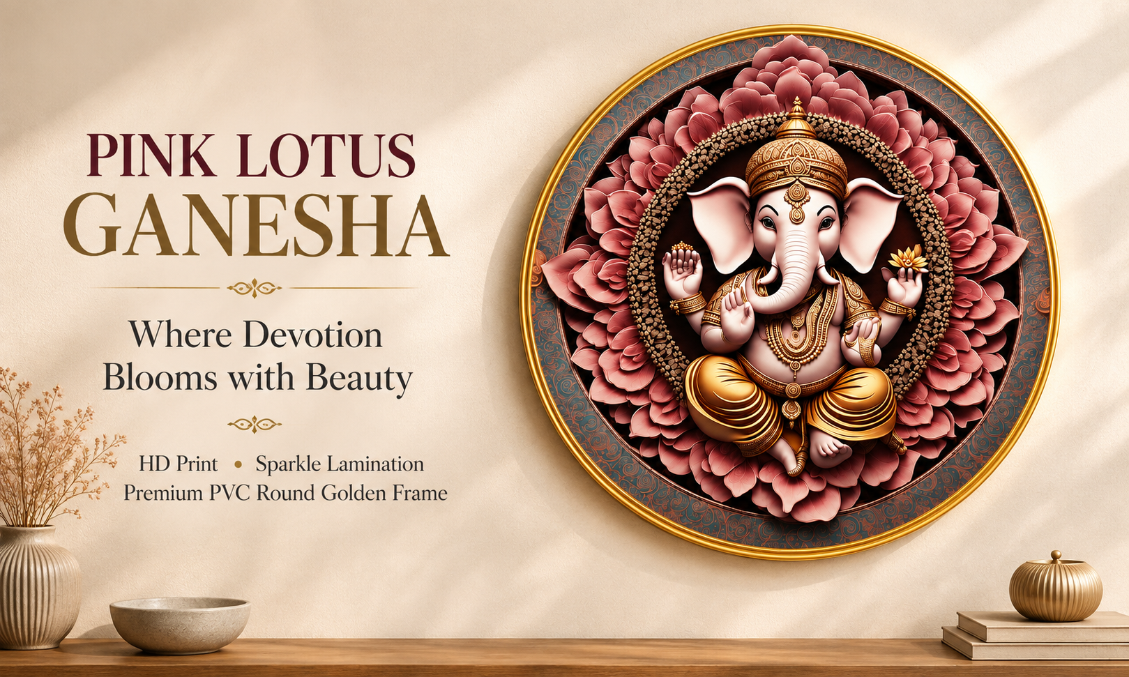 Pink Lotus Ganesha banner