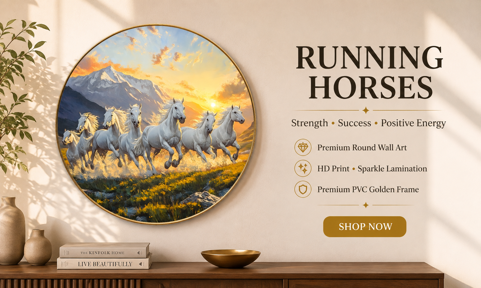Seven White Horses Mountain Sunrise Landscape banner