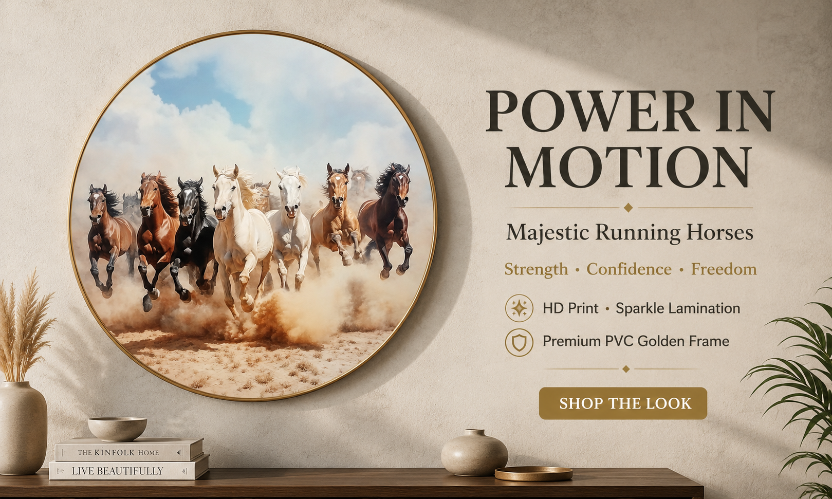 Running Horses Dust Storm Composition banner