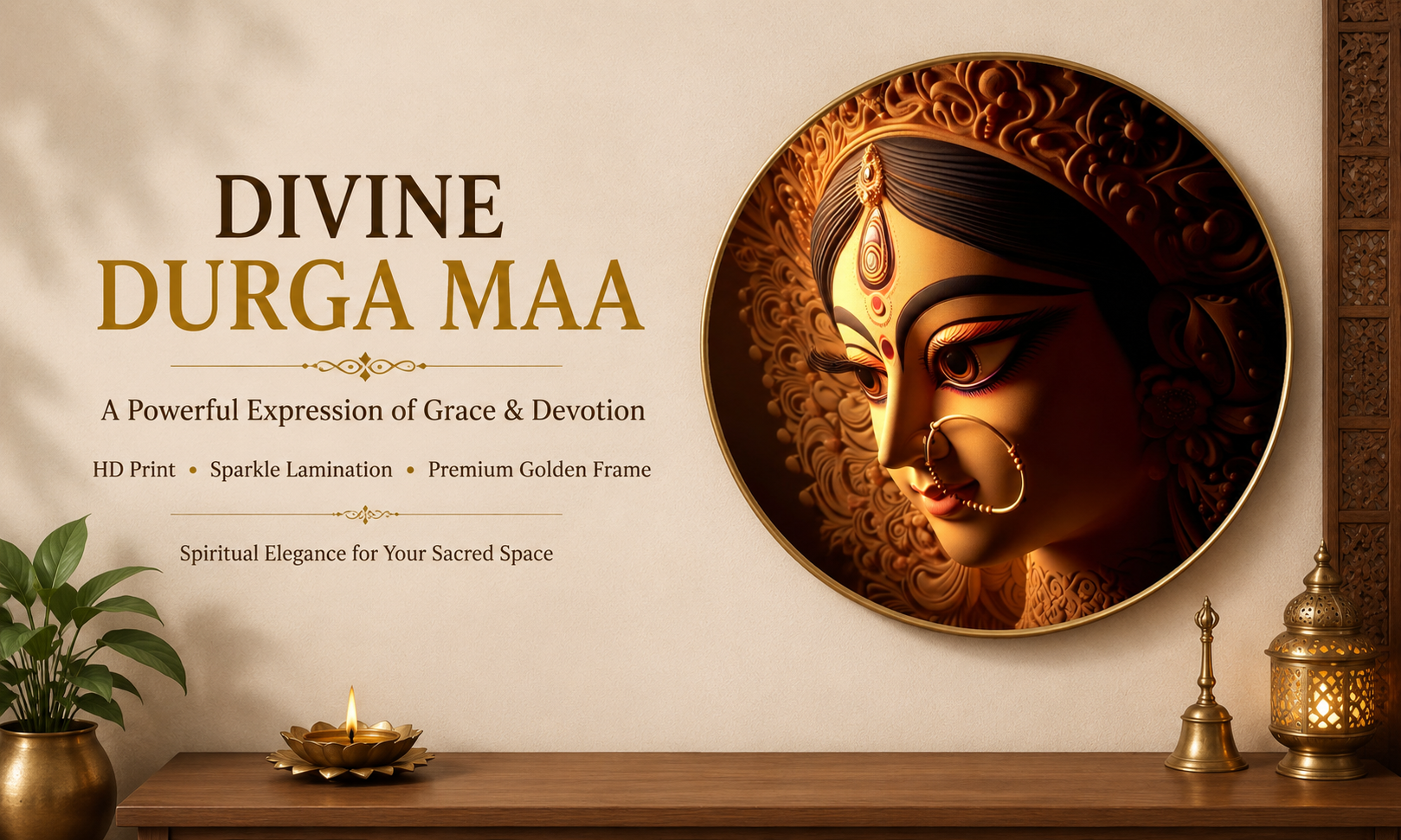 Divine Durga Maa Portrait banner