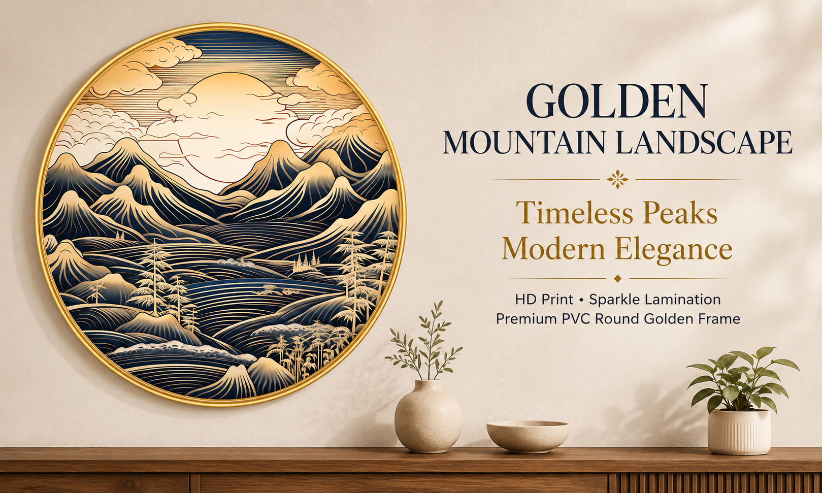 Golden Mountain Landscape banner