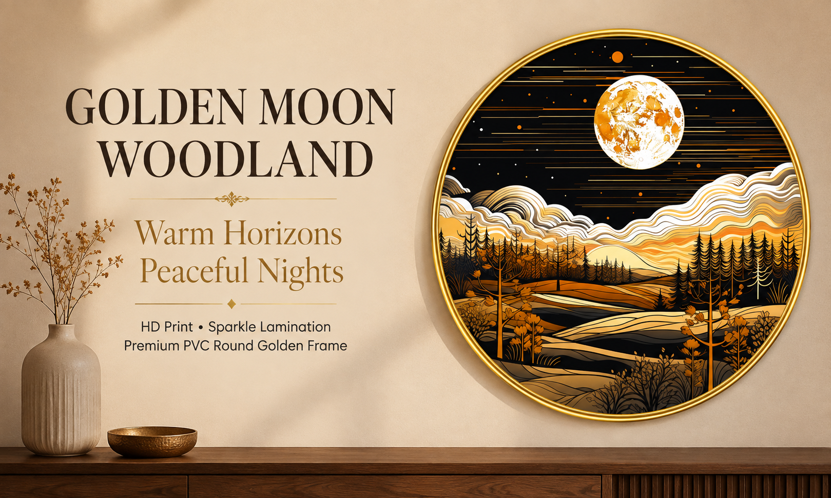 Golden Moon Woodland banner