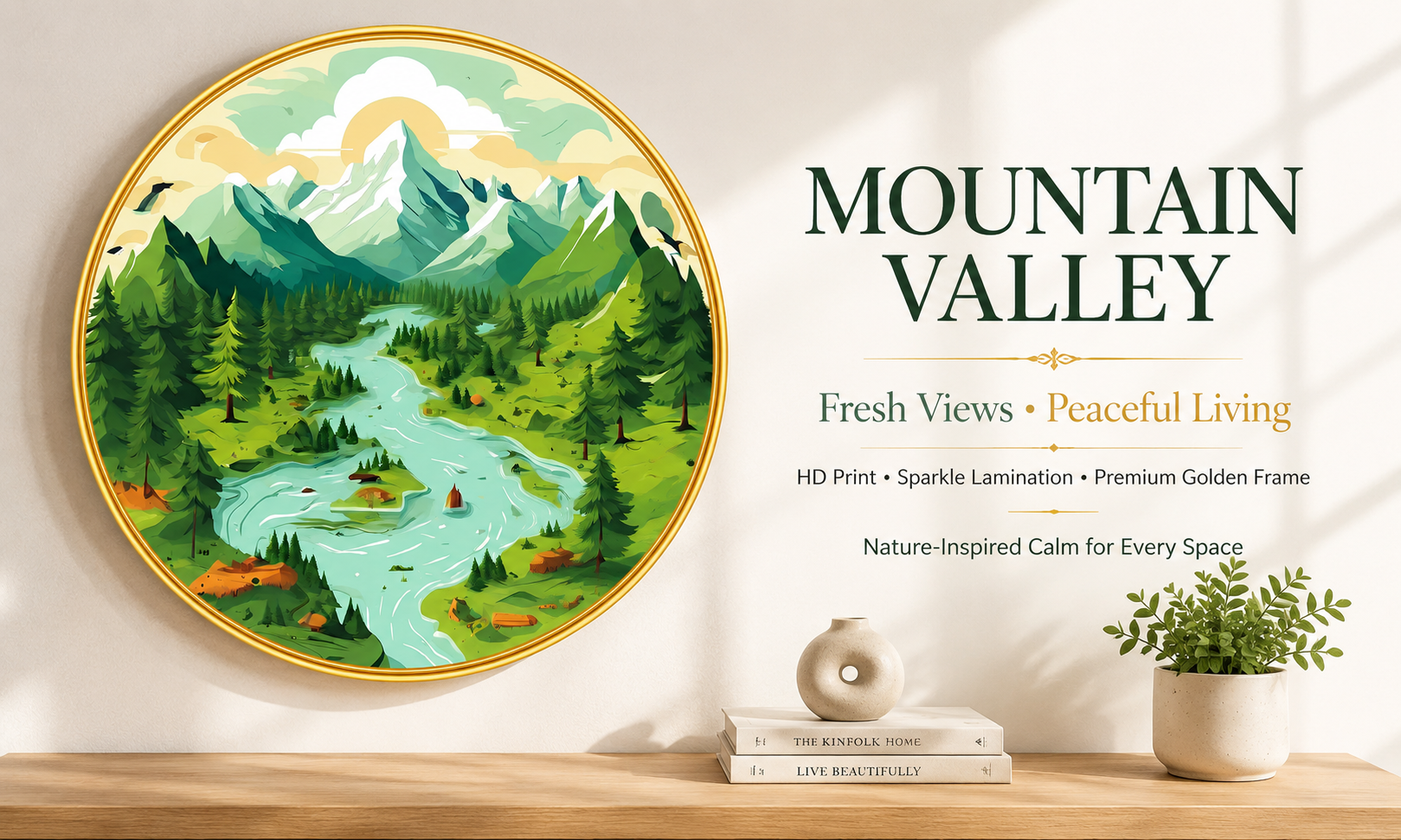 Green Mountain Valley & River Landscape banner