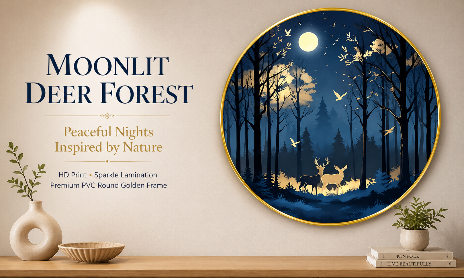 Moonlit Deer Forest banner