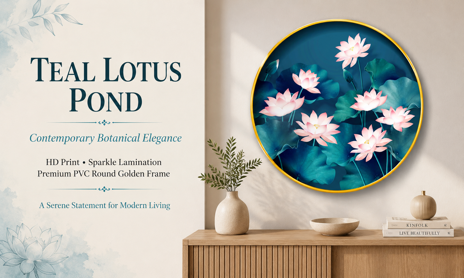 Teal Lotus Pond banner
