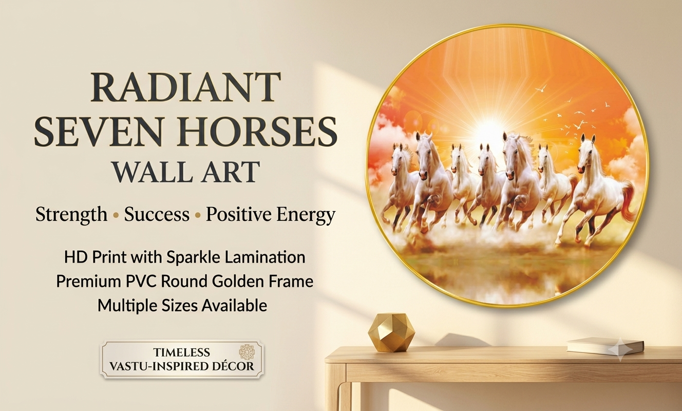 Seven Horses Radiant Golden Sunrise banner