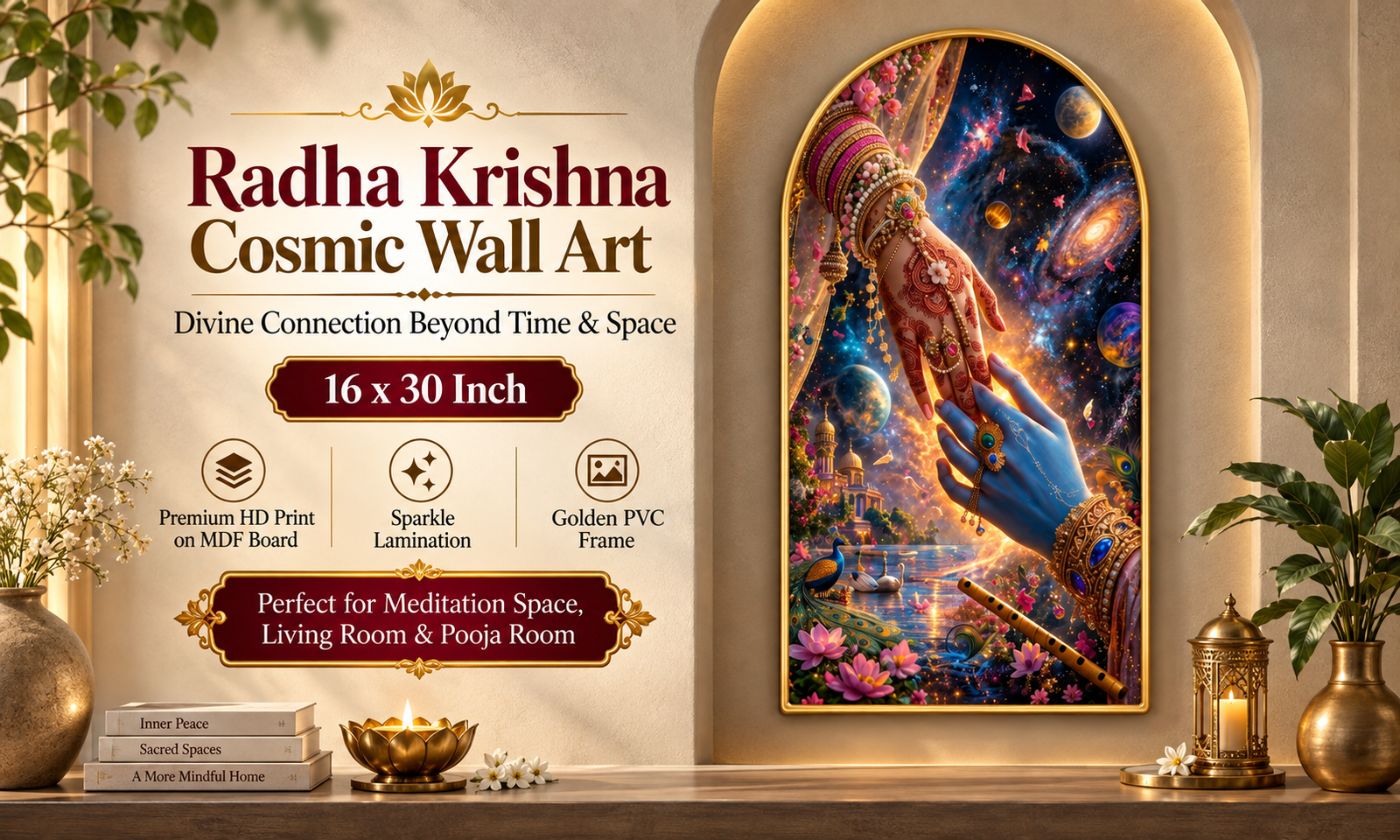 Radha Krishna Divine Hands & Cosmic Connection banner