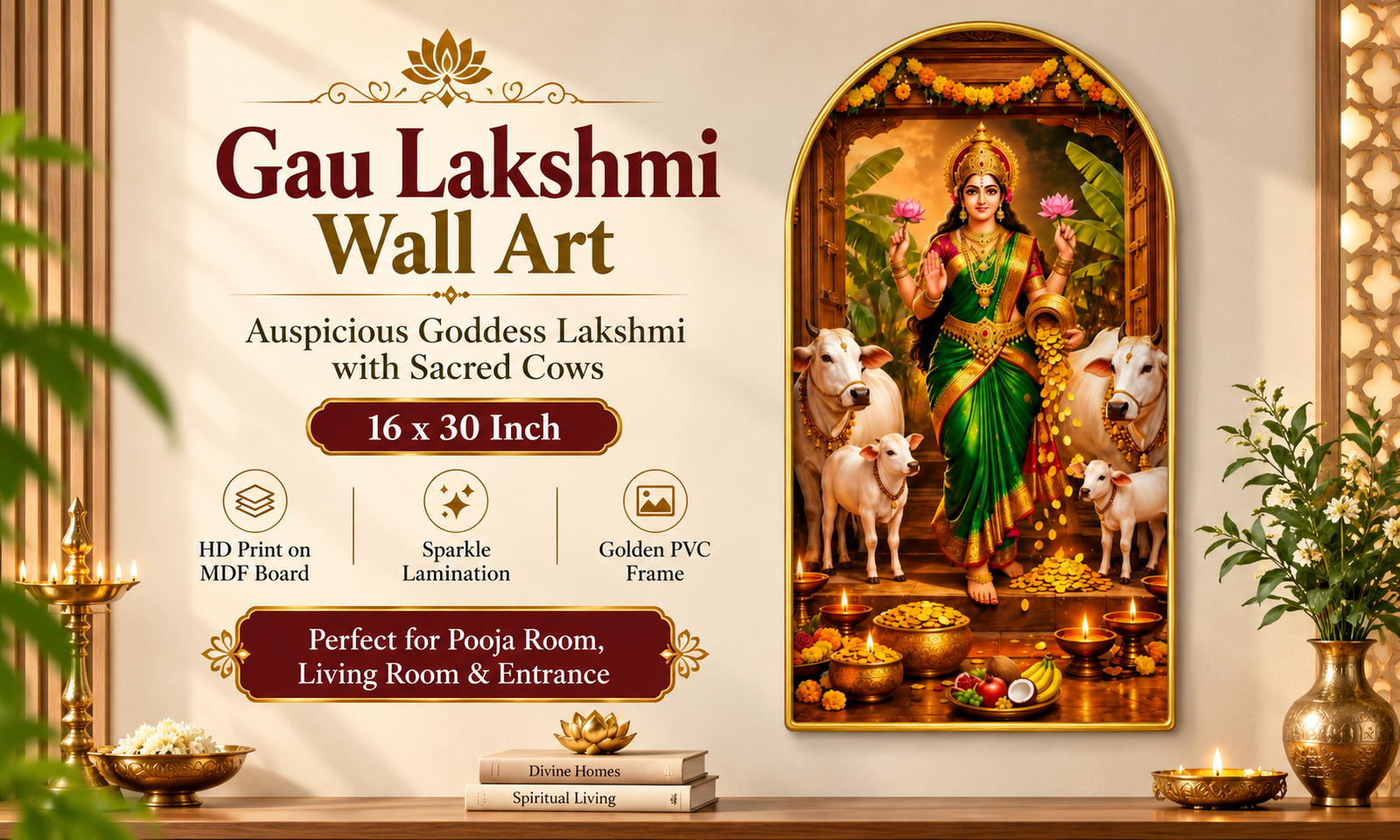 Gau Lakshmi with Cows & Gold Coins banner