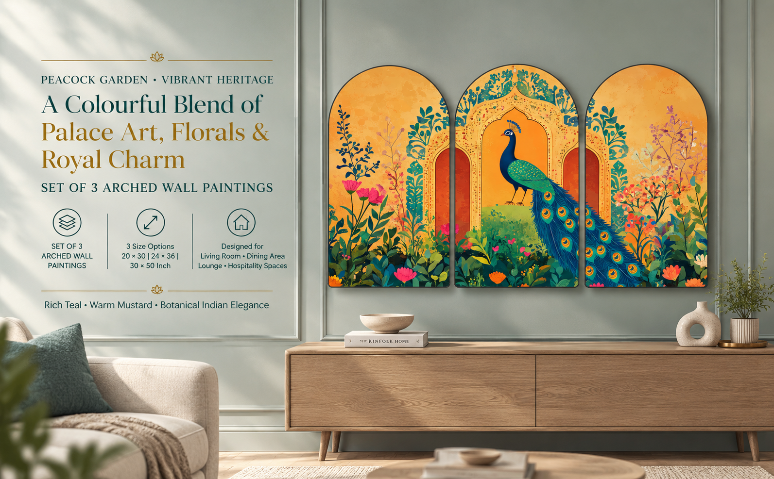Vibrant Peacock Garden Palace banner