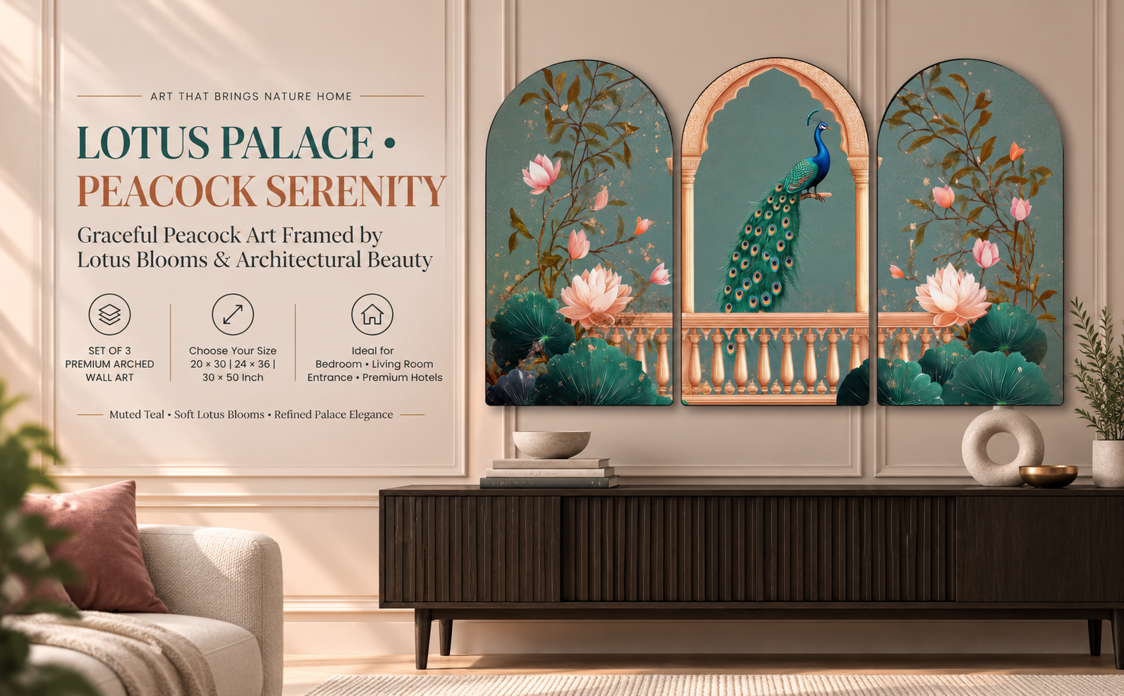 Peacock Lotus Palace Balcony banner