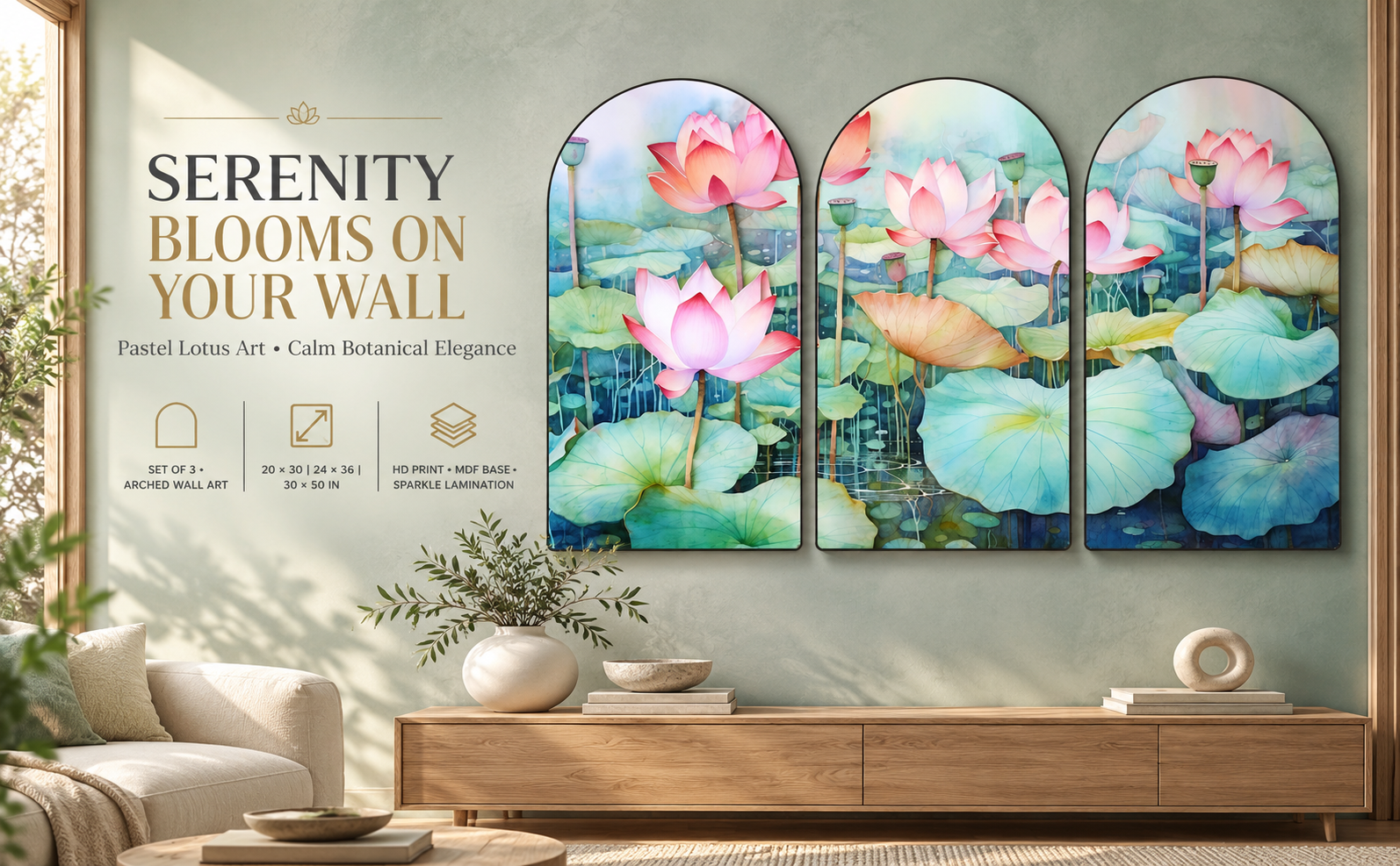 Pastel Watercolor Lotus Pond banner