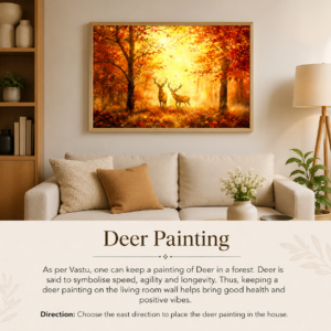 Nature & Wildlife Wall Paintings Collection | HD Print with Sparkle Lamination & Premium Synthetic Wooden Frame for Living Room Bedroom Office