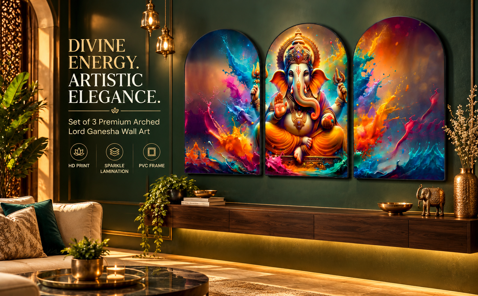 Divine Energy Artistic Elegance - Lord Ganesha lifestyle banner