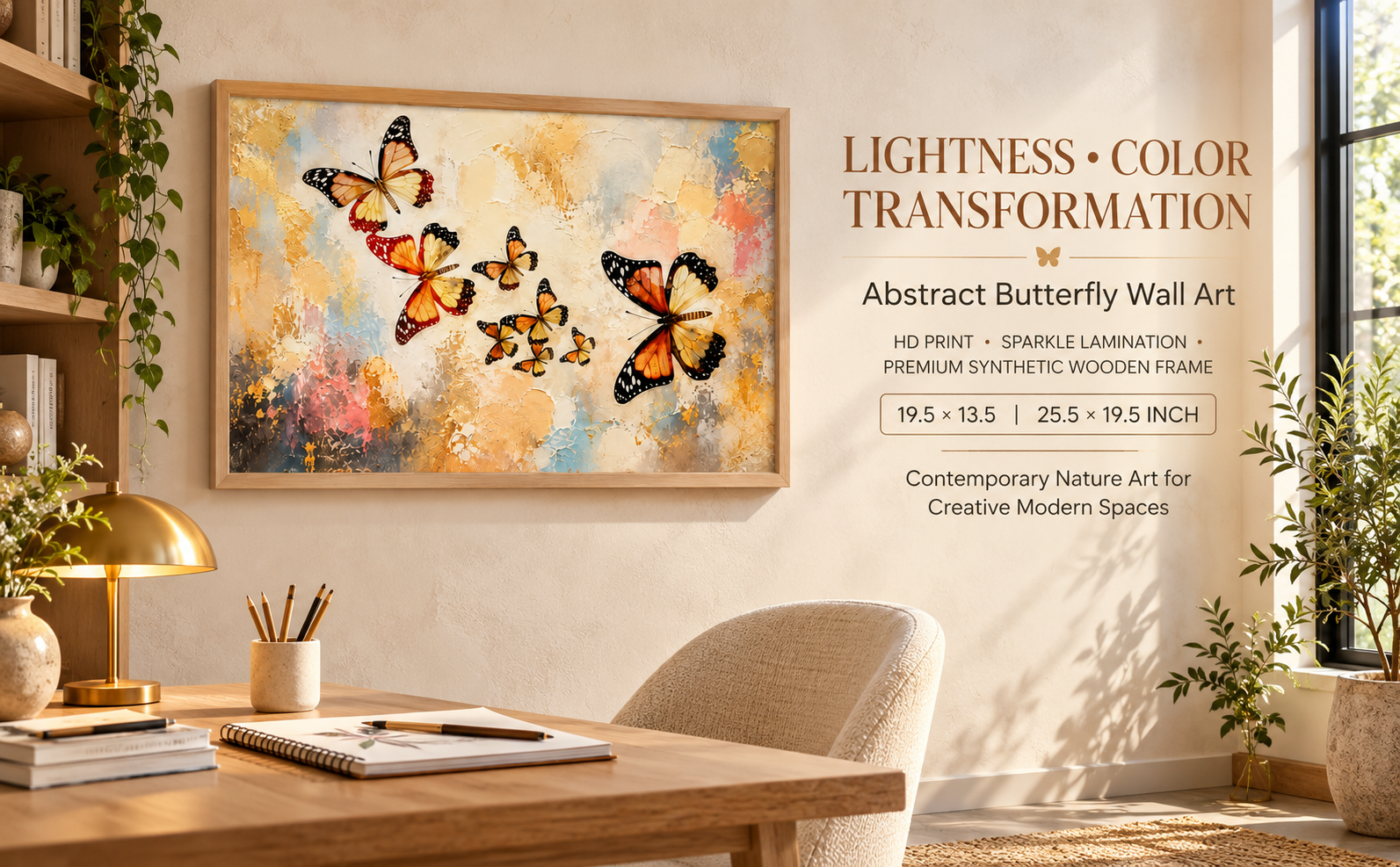 Abstract Butterfly Composition Wall Painting banner
