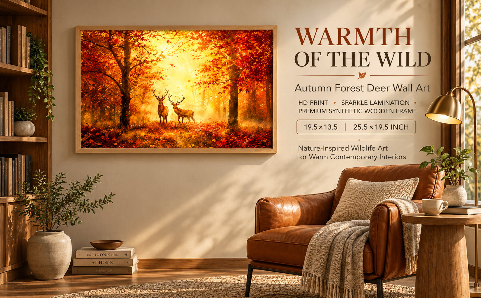 Autumn Forest Deer Wall Painting banner